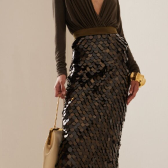 Sergio Hudson Draped Jersey Bodysuit - Picture 3 of 3